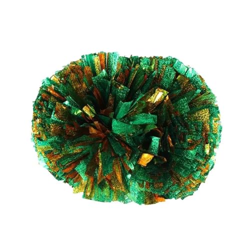 ANQKYO Cheerleader Pompons 4 stücke Party Dekorateur Jubeln Ball Pompoms Cheerleading Pom Poms Griff Wettbewerb Blume Tanz(Color 6) von ANQKYO
