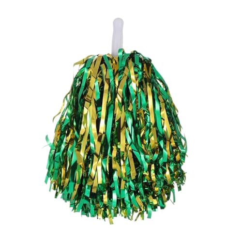 ANQKYO Cheerleader Pompons 6/10 stücke Cheerleading Pom Poms Mit Griff Cheer Bälle Hand Dance Frauen Mädchen Pompoms Zubehör(Color 7,10pcs) von ANQKYO