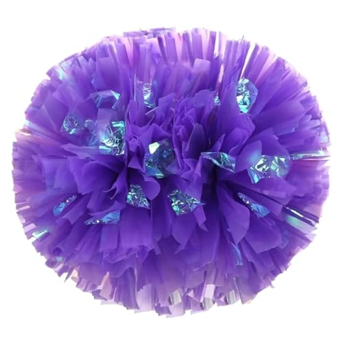 ANQKYO Cheerleader Pompons 6 stücke 25 cm Cheerleading Jubeln Blume Ball for Dance Sport Spiel Und Konzert Dekorateur(Color 8) von ANQKYO