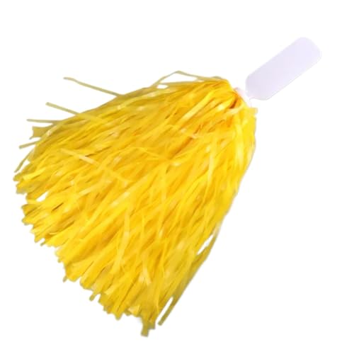 ANQKYO Cheerleader Pompons 6 stücke Cheerleading Pom Poms Mit Griff Jubeln Bälle Frauen Mädchen Pompoms Zubehör Party Decor(Color 2) von ANQKYO
