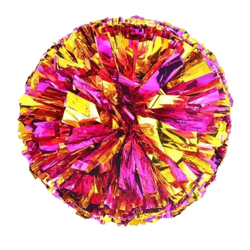 ANQKYO Cheerleader Pompons 8 stücke 28 cm Cheerleading Pom Poms Jubeln Ball Sport Spiel Vocal Dance Party Konzert Dekorateur Requisiten Club Liefert(Rose-Gold) von ANQKYO