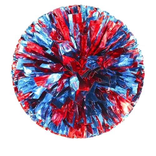 ANQKYO Cheerleader Pompons 8 stücke Cheerleading Pom Poms Mädchen Finger Jubeln Bälle Dance Cheerleading Zubehör(Color 10) von ANQKYO