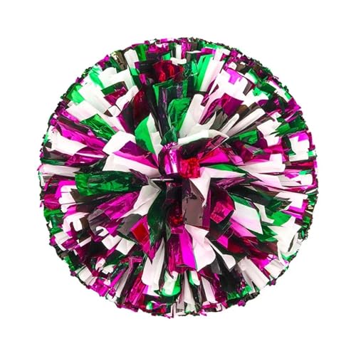ANQKYO Cheerleader Pompons 8 stücke Cheerleading Pom Poms Mädchen Finger Jubeln Bälle Dance Cheerleading Zubehör(Color 13) von ANQKYO