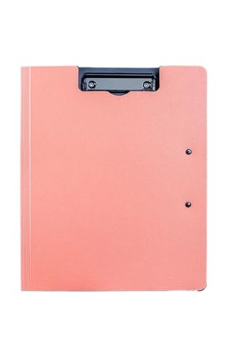 Klemmbrett 2PCS Zwischenablage A4 Dateiordner Zwischenablage Schreibblock Memo Clip Board Doppelclips Organizer(Pink) von ANQKYO