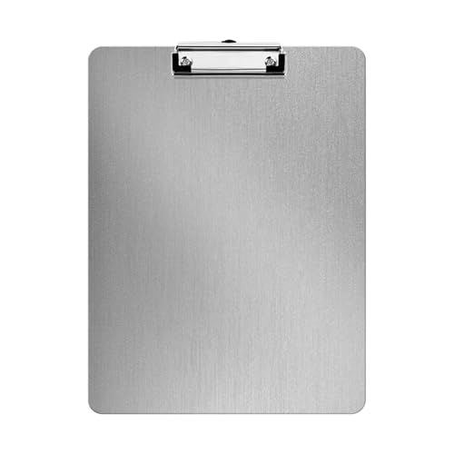 Klemmbrett 3 Stück Metall-Zwischenablage-Ordner, A4, Edelstahl, Zwischenablage, Rechnung, Aufbewahrungsordner, Schreiben, Ablagebrett, Menüschiene Klemmbrett 3 Stück Metall-Zwischenablage-Ordner, A4, Edelstahl, Zwischenablage, Rechnung, Aufbewahrungsordner, Schreiben, Ablagebrett, Menüschiene von ANQKYO