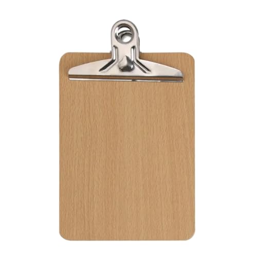 Klemmbrett 3PC Zwischenablage Schreibwaren Lagerung Holz Notizblöcke Akten Clip Ordner Bord Ablagen Schreiben Blatt Pad(A4) von ANQKYO