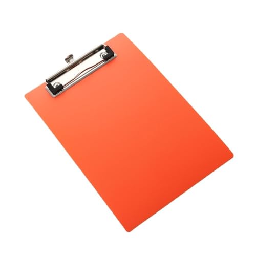 Klemmbrett 4 Stück A5 Aktenhalter Clip Dokumentenhalter Ablagen Clip Schreibblock Testpapier Zwischenablage Büro Schulbedarf Dateiordner Schreibwaren(Orange) von ANQKYO