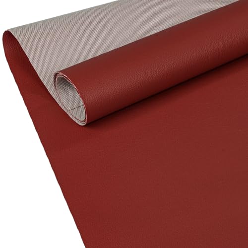 ANRO Kunstleder Lederimitat Lederstoff Polsterstoff Nappaprägung Texturiert Meterware Bezugsstoff Dunkelrot 240x140cm ANRO Kunstleder Lederimitat Lederstoff Polsterstoff Nappaprägung Texturiert Meterware Bezugsstoff Dunkelrot 240x140cm von ANRO
