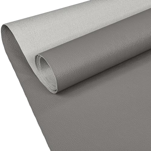 ANRO Kunstleder Lederimitat Lederstoff Polsterstoff Nappaprägung Texturiert Meterware Bezugsstoff Grau 300x140cm ANRO Kunstleder Lederimitat Lederstoff Polsterstoff Nappaprägung Texturiert Meterware Bezugsstoff Grau 300x140cm von ANRO