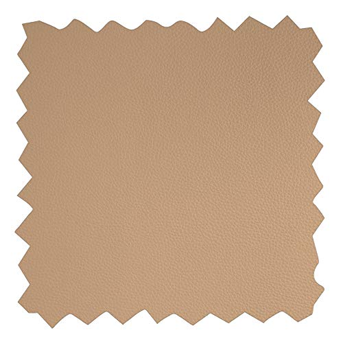 Kunstleder Lederimitat Polsterstoff Meterware Kunststoffleder Nappaleder Hellbeige 100x140cm viele Farben und Größen von ANRO