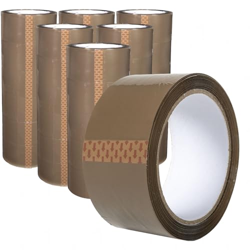 ANRO Paketklebeband Klebeband Paketband Packband Packing Tape Verpackungsband für Pakete Karton 66m x 48mm Set 36 Rollen Braun ANRO Paketklebeband Klebeband Paketband Packband Packing Tape Verpackungsband für Pakete Karton 66m x 48mm Set 36 Rollen Braun von ANRO
