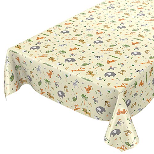ANRO Tischdecke Wachstuch abwaschbar Wachstuchtischdecke Wachstischdecke Kinder Geburtstag Tiere Hellgrün 100x140cm ANRO Tischdecke Wachstuch abwaschbar Wachstuchtischdecke Wachstischdecke Kinder Geburtstag Tiere Hellgrün 100x140cm von ANRO