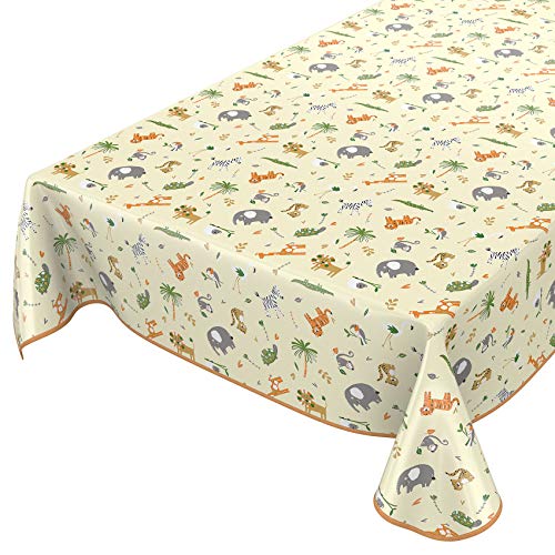 ANRO Tischdecke Wachstuch abwaschbar Wachstuchtischdecke Wachstischdecke Kinder Geburtstag Tiere Hellgrün 120x140cm mit Saum - Eingefasst ANRO Tischdecke Wachstuch abwaschbar Wachstuchtischdecke Wachstischdecke Kinder Geburtstag Tiere Hellgrün 120x140cm mit Saum - Eingefasst von ANRO
