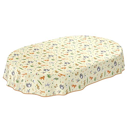 ANRO Tischdecke Wachstuch abwaschbar Wachstuchtischdecke Wachstischdecke Kinder Geburtstag Tiere Hellgrün Oval 240x140cm mit Saum - Eingefasst ANRO Tischdecke Wachstuch abwaschbar Wachstuchtischdecke Wachstischdecke Kinder Geburtstag Tiere Hellgrün Oval 240x140cm mit Saum - Eingefasst von ANRO