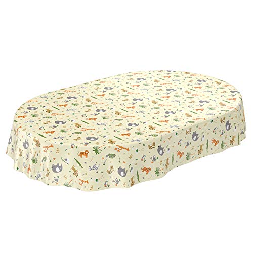 ANRO Tischdecke Wachstuch abwaschbar Wachstuchtischdecke Wachstischdecke Kinder Geburtstag Tiere Hellgrün Oval 240x140cm ANRO Tischdecke Wachstuch abwaschbar Wachstuchtischdecke Wachstischdecke Kinder Geburtstag Tiere Hellgrün Oval 240x140cm von ANRO