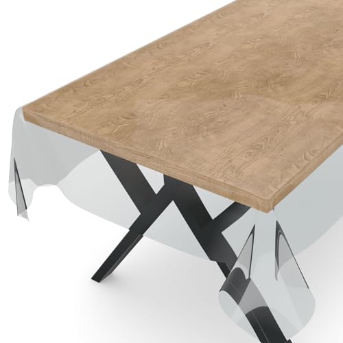 ANRO Transparente Tischdecke Schutzdecke Glasklar Durchsichtig Klarsichtfolie - Marta - 0,3mm 90x130cm Farbe Transparent ANRO Transparente Tischdecke Schutzdecke Glasklar Durchsichtig Klarsichtfolie - Marta - 0,3mm 90x130cm Farbe Transparent von ANRO