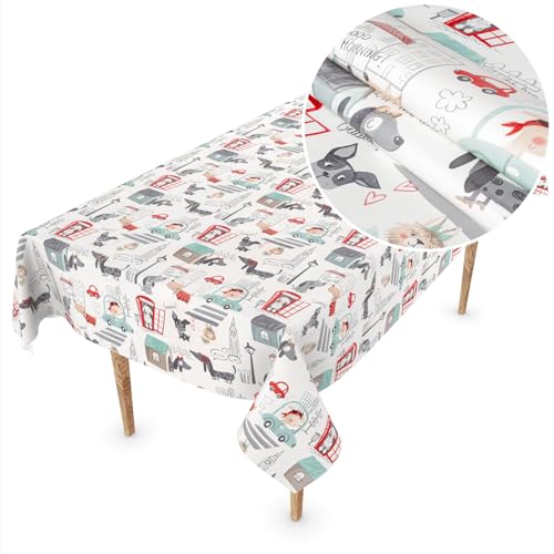 ANRO Wachstuch Tischdecke abwaschbar Wachstischdecke Plastik-Tischdecke Meterware eckig rund oval Kinder Geburtstag Grau 90x130cm ANRO Wachstuch Tischdecke abwaschbar Wachstischdecke Plastik-Tischdecke Meterware eckig rund oval Kinder Geburtstag Grau 90x130cm von ANRO