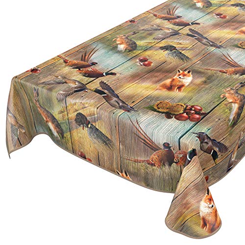 ANRO Wachstuch Tischdecke abwaschbar Wachstuchtischdecke Wachstischdecke Jagt Wild Jäger Motiv Holz 120x140cm mit Saum - Eingefasst ANRO Wachstuch Tischdecke abwaschbar Wachstuchtischdecke Wachstischdecke Jagt Wild Jäger Motiv Holz 120x140cm mit Saum - Eingefasst von ANRO