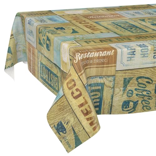 ANRO Wachstuchtischdecke Wachstischdecke Wachstuch Tischdecke abwaschbar Gartentischdecke Wasserabweisend 160x100cm Schnittkante Holz Industry ANRO Wachstuchtischdecke Wachstischdecke Wachstuch Tischdecke abwaschbar Gartentischdecke Wasserabweisend 160x100cm Schnittkante Holz Industry von ANRO
