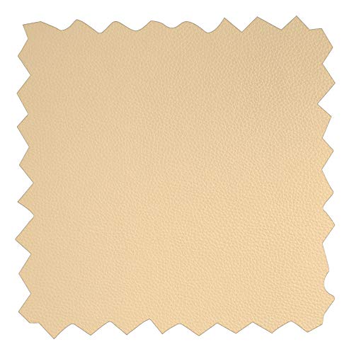 Kunstleder Lederimitat Polsterstoff Meterware Kunststoffleder Nappaleder Creme 120x140cm viele Farben und Größen von ANRO