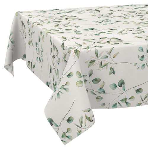 Stoff Tischdecke Tischwäsche Textil Tischtuch Baumwolle Polyester Gewebe abwaschbar pflegeleicht, in rund oval eckig Botanika 100x140cm Schnittkante Stoff Tischdecke Tischwäsche Textil Tischtuch Baumwolle Polyester Gewebe abwaschbar pflegeleicht, in rund oval eckig Botanika 100x140cm Schnittkante von ANRO