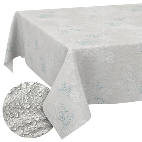 Stoff Tischdecke Tischwäsche Textil Tischtuch Baumwolle Polyester Gewebe abwaschbar pflegeleicht, in rund oval eckig Japondi Grau 100x140cm Schnittkante Stoff Tischdecke Tischwäsche Textil Tischtuch Baumwolle Polyester Gewebe abwaschbar pflegeleicht, in rund oval eckig Japondi Grau 100x140cm Schnittkante von ANRO