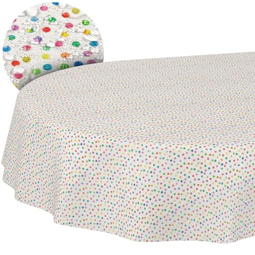 Stoff Tischdecke Tischwäsche Textil Tischtuch Baumwolle Polyester Gewebe abwaschbar pflegeleicht, in rund oval eckig Mimi Oval 180x140cm Schnittkante Stoff Tischdecke Tischwäsche Textil Tischtuch Baumwolle Polyester Gewebe abwaschbar pflegeleicht, in rund oval eckig Mimi Oval 180x140cm Schnittkante von ANRO