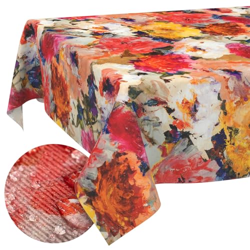 Tischdecke Stoff abwaschbar Tischtuch Tafeldecke pflegeleicht Lotuseffekt schmutz- & wasserabweisend für Indoor Outdoor Tischdecke 100x140cm Schnittkante Kunst Tischdecke Stoff abwaschbar Tischtuch Tafeldecke pflegeleicht Lotuseffekt schmutz- & wasserabweisend für Indoor Outdoor Tischdecke 100x140cm Schnittkante Kunst von ANRO