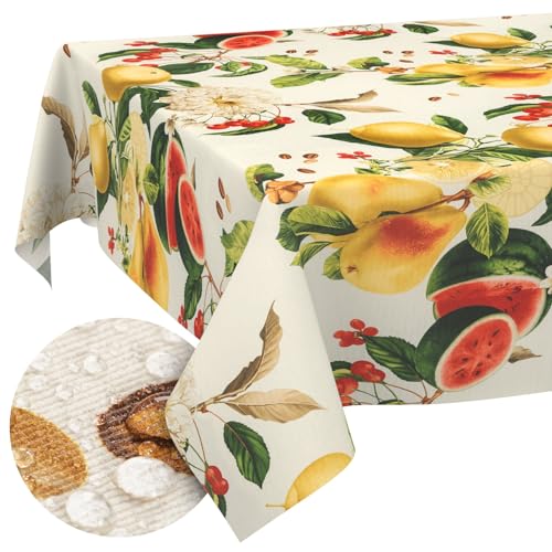 Tischdecke Stoff abwaschbar Tischtuch Tafeldecke pflegeleicht Lotuseffekt schmutz- & wasserabweisend für Indoor Outdoor Tischdecke 200x140cm Schnittkante Sandias Tischdecke Stoff abwaschbar Tischtuch Tafeldecke pflegeleicht Lotuseffekt schmutz- & wasserabweisend für Indoor Outdoor Tischdecke 200x140cm Schnittkante Sandias von ANRO