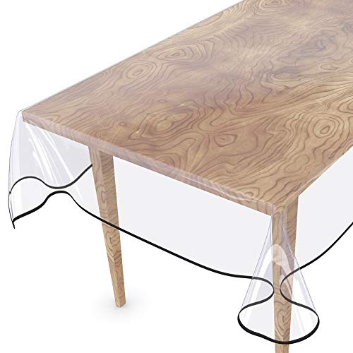 Tischdecke Transparent abwaschbar Durchsichtig Folie mit Saum in Schwarz 260x140cm 0,5mm Tischdecke Transparent abwaschbar Durchsichtig Folie mit Saum in Schwarz 260x140cm 0,5mm von ANRO