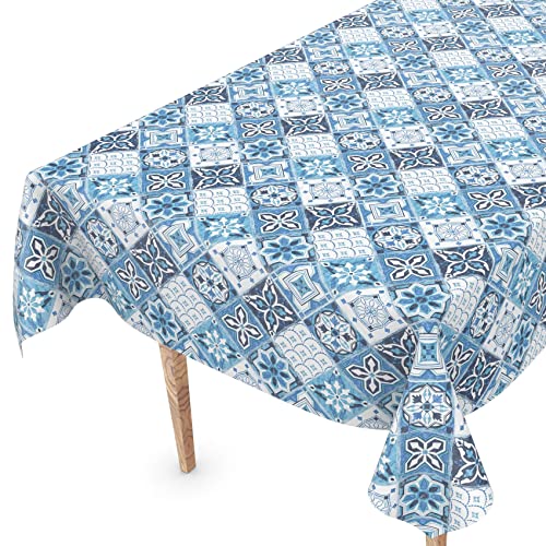 Tischdecke abwaschbar Wachstuch Wachstuchtischdecke 100 x 140cm Schnittkante Fliesen Nordfarben pflegeleicht Tischdecke abwaschbar Wachstuch Wachstuchtischdecke 100 x 140cm Schnittkante Fliesen Nordfarben pflegeleicht von ANRO