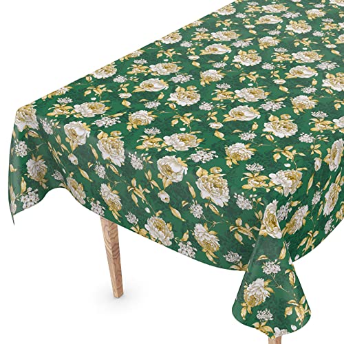 Tischdecke abwaschbar Wachstuch Wachstuchtischdecke 140 x 140cm Schnittkante Alexandra Grün pflegeleicht Tischdecke abwaschbar Wachstuch Wachstuchtischdecke 140 x 140cm Schnittkante Alexandra Grün pflegeleicht von ANRO