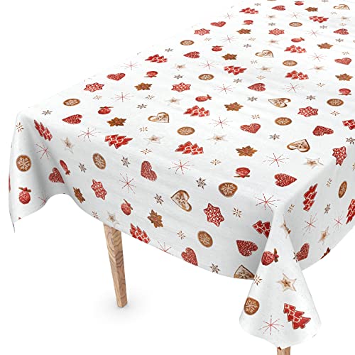Tischdecke abwaschbar Weihnachten Wachstuchtischdecke 120 x 140cm Schnittkante Silvester Wachstuch Tischdecke abwaschbar Weihnachten Wachstuchtischdecke 120 x 140cm Schnittkante Silvester Wachstuch von ANRO