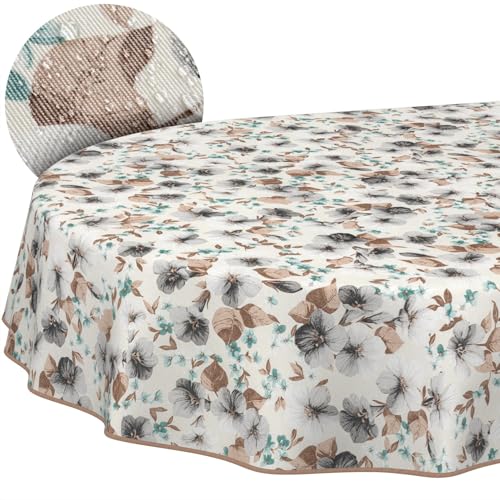 Tischdecke aus Stoff Textil abwaschbar Tischwäsche Tischtuch Baumwolle Polyester Silvia Oval 220x140cm In-/Outdoor Tischdecke Tischdecke aus Stoff Textil abwaschbar Tischwäsche Tischtuch Baumwolle Polyester Silvia Oval 220x140cm In-/Outdoor Tischdecke von ANRO