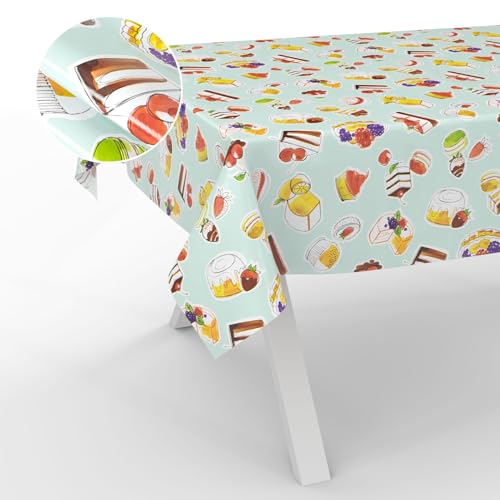 Wachstuch-Tischdecke Tischdecke abwaschbar Wachstuch Garten-Tischdecke Outdoor Indoor 100x140cm Schnittkante Nachtisch Mint Wachstuch-Tischdecke Tischdecke abwaschbar Wachstuch Garten-Tischdecke Outdoor Indoor 100x140cm Schnittkante Nachtisch Mint von ANRO