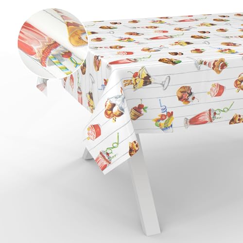 Wachstuch-Tischdecke Tischdecke abwaschbar Wachstuch Garten-Tischdecke Outdoor Indoor 240x140cm Schnittkante Eiscafe Wachstuch-Tischdecke Tischdecke abwaschbar Wachstuch Garten-Tischdecke Outdoor Indoor 240x140cm Schnittkante Eiscafe von ANRO