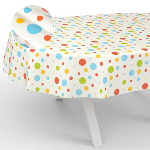 Wachstuch-Tischdecke Tischdecke abwaschbar Wachstuch Garten-Tischdecke Outdoor Indoor Oval 180x140cm Schnittkante Party Wachstuch-Tischdecke Tischdecke abwaschbar Wachstuch Garten-Tischdecke Outdoor Indoor Oval 180x140cm Schnittkante Party von ANRO