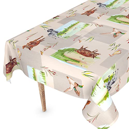 Wachstuchtischdecke Wachstischdecke Tischdecke abwaschbar Gartentischdecke Wachstuch Eckig rund oval 100 x 140cm Schnittkante Jäger Motiv Wachstuchtischdecke Wachstischdecke Tischdecke abwaschbar Gartentischdecke Wachstuch Eckig rund oval 100 x 140cm Schnittkante Jäger Motiv von ANRO