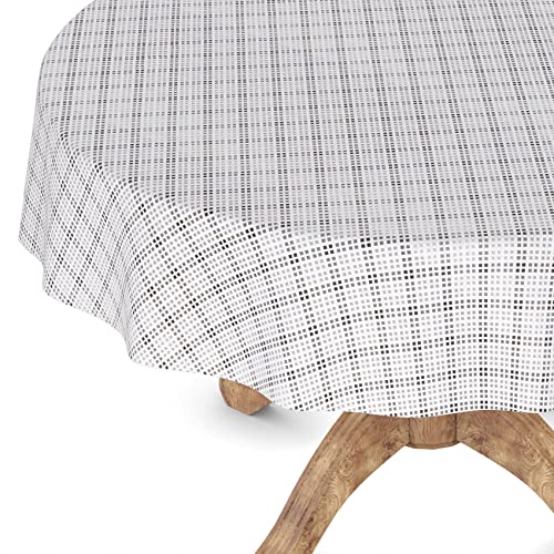 Wachstuchtischdecke Wachstischdecke Tischdecke abwaschbar Gartentischdecke Wachstuch Eckig rund oval Rund 120cm Schnittkante Pixel Karo Grau Wachstuchtischdecke Wachstischdecke Tischdecke abwaschbar Gartentischdecke Wachstuch Eckig rund oval Rund 120cm Schnittkante Pixel Karo Grau von ANRO