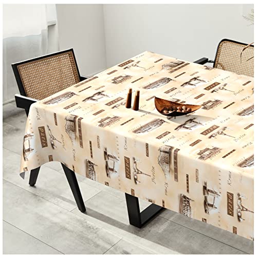 Wachstuchtischdecke Wachstuch Tischdecke abwaschbar Wachstischdecke Plastik-Tischdecken Glatt 100x140cm Schnittkante Berlin Rom Madrid Wachstuchtischdecke Wachstuch Tischdecke abwaschbar Wachstischdecke Plastik-Tischdecken Glatt 100x140cm Schnittkante Berlin Rom Madrid von ANRO