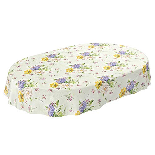 Wachstuchtischdecke abwaschbar Garten Tischdecke Wachstuch Rund Oval Eckig Indoor Outdoor Blumen Muster Oval 220x140cm Wachstuchtischdecke abwaschbar Garten Tischdecke Wachstuch Rund Oval Eckig Indoor Outdoor Blumen Muster Oval 220x140cm von ANRO