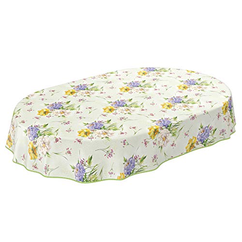 Wachstuchtischdecke abwaschbar Garten Tischdecke Wachstuch Rund Oval Eckig Indoor Outdoor Blumen Muster Oval 240x140cm mit Saum - Eingefasst Wachstuchtischdecke abwaschbar Garten Tischdecke Wachstuch Rund Oval Eckig Indoor Outdoor Blumen Muster Oval 240x140cm mit Saum - Eingefasst von ANRO