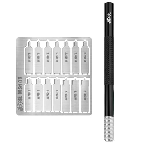 ANSAI 14-teiliges Paddel-Flachbohrer-Set, Bohrer, Locher, Handwerkzeugbohrer für Hobby, Handwerk, MG,HG,PG,RG Scale Modell von ANSAI
