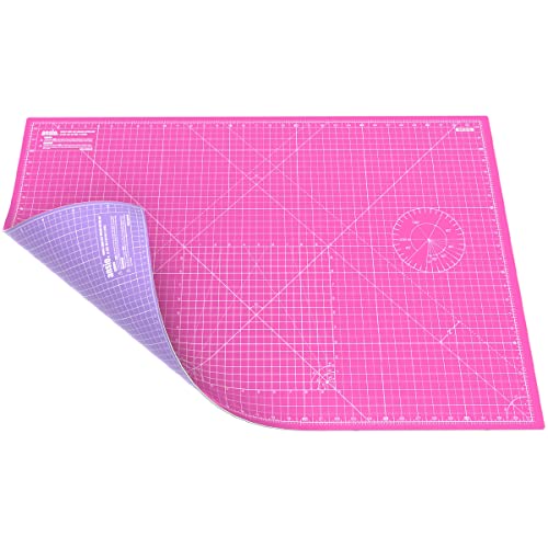 ANSIO Bastel-Schneidematte, selbstheilend, A1, doppelseitig, 5 Schichten–Quilten, Nähen,Stoff- und Papierarbeiten – Imperial/Metrisch, 34 Zoll x 22,5 Zoll / 89 cm x 59 cm – Superrosa/Lavendel Lila ANSIO Bastel-Schneidematte, selbstheilend, A1, doppelseitig, 5 Schichten–Quilten, Nähen,Stoff- und Papierarbeiten – Imperial/Metrisch, 34 Zoll x 22,5 Zoll / 89 cm x 59 cm – Superrosa/Lavendel Lila von ANSIO