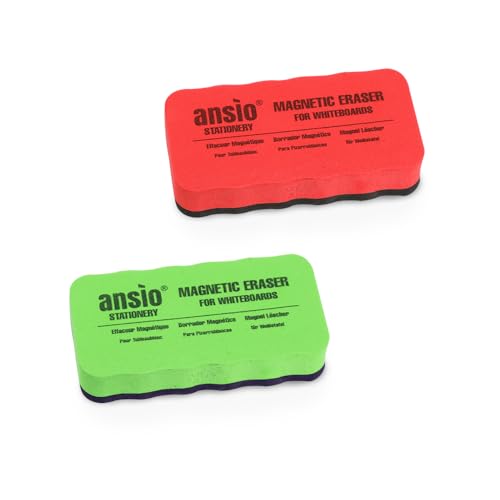 ANSIO Magnetischer Radiergummi für Whiteboards, langlebig und leicht, Whiteboard-Trockenradierer – 2 Stück ANSIO Magnetischer Radiergummi für Whiteboards, langlebig und leicht, Whiteboard-Trockenradierer – 2 Stück von ANSIO