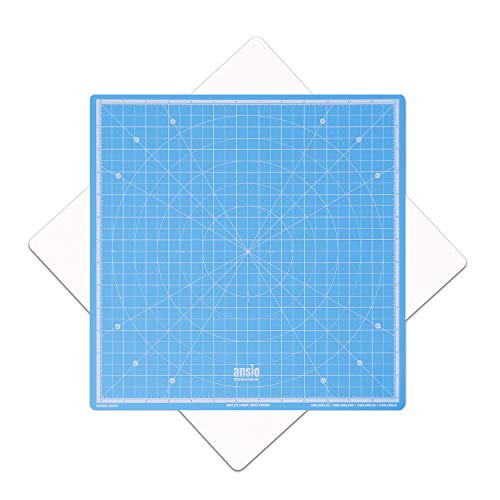 ANSIO Rotierende Selbstheilende Schneidematte-Quilten, Scrapbooking, Stoffen und Papieren - Imperial 13 Zoll x 13 Zoll - Himmelblau ANSIO Rotierende Selbstheilende Schneidematte-Quilten, Scrapbooking, Stoffen und Papieren - Imperial 13 Zoll x 13 Zoll - Himmelblau von ANSIO