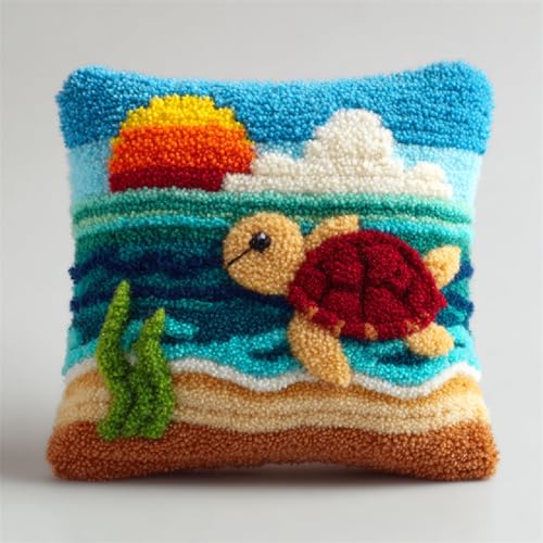 ANSIWEIGO DIY Knüpf Set für Kissen & Teppiche,Latch Hook Kit für Handarbeit, Kreuzstich 43x43 cm Knüpfen von Kissenbezügen,Heimdekoration und Geschenkideen für Erwachsene & Kinder,Strandschildkröte ANSIWEIGO DIY Knüpf Set für Kissen & Teppiche,Latch Hook Kit für Handarbeit, Kreuzstich 43x43 cm Knüpfen von Kissenbezügen,Heimdekoration und Geschenkideen für Erwachsene & Kinder,Strandschildkröte von ANSIWEIGO