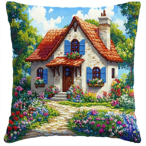 ANSIWEIGO Komplettes DIY Knüpfkissen Set ideal für Anfänger,Latch Hook Kissen Kit Geschenk für Handarbeitsfans,Gartenhaus,Kissenbezug als Sofakissen oder Heimdekoration Dekokissen Projekts 43x43 cm ANSIWEIGO Komplettes DIY Knüpfkissen Set ideal für Anfänger,Latch Hook Kissen Kit Geschenk für Handarbeitsfans,Gartenhaus,Kissenbezug als Sofakissen oder Heimdekoration Dekokissen Projekts 43x43 cm von ANSIWEIGO