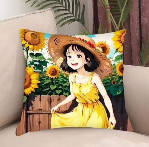 ANSIWEIGO Kreuzstich Stickpackungen Kissen Front Zum Selber Sticken Mit Sonnenblumenmädchen 18x18 Zoll Stickbild Auf 100% Baumwoll Stoff Und Stickgarn,Stickvorlagen ANSIWEIGO Kreuzstich Stickpackungen Kissen Front Zum Selber Sticken Mit Sonnenblumenmädchen 18x18 Zoll Stickbild Auf 100% Baumwoll Stoff Und Stickgarn,Stickvorlagen von ANSIWEIGO