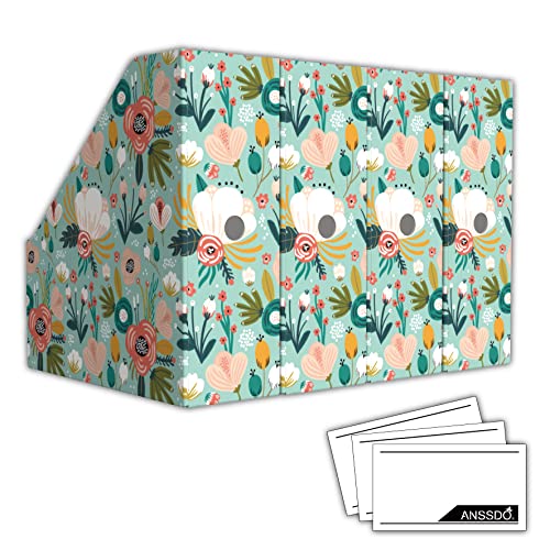 ANSSDO Zeitschriftenhalter aus Pappe, Premium-Magazin-Organizer, Zeitschriftensammler, Organizer, großes Volumen, Zeitschriftenaufbewahrungsbox als Buchkörbe oder Ordnerhalter für den Schreibtisch, ANSSDO Zeitschriftenhalter aus Pappe, Premium-Magazin-Organizer, Zeitschriftensammler, Organizer, großes Volumen, Zeitschriftenaufbewahrungsbox als Buchkörbe oder Ordnerhalter für den Schreibtisch, von ANSSDO